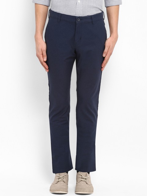 

ColorPlus Men Blue Regular Fit Solid Regular Trousers