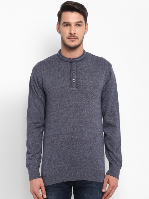 

ColorPlus Men Grey Self Design Pullover