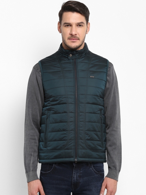 

ColorPlus Men Teal Solid Padded Jacket