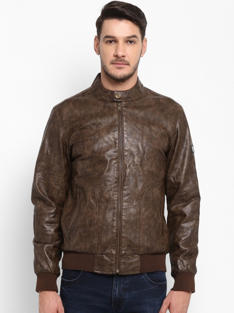 

ColorPlus Men Brown Solid Bomber