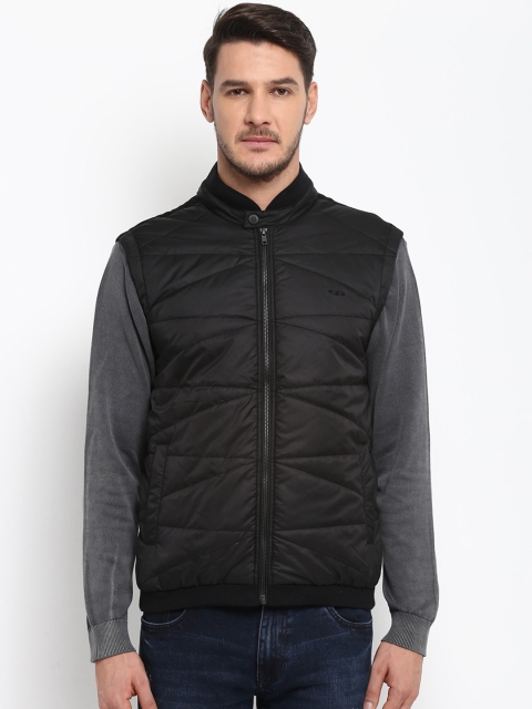 

ColorPlus Men Black Solid Padded Jacket