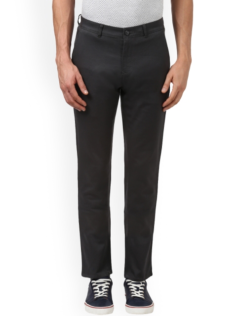 

ColorPlus Men Charcoal Grey Regular Fit Solid Regular Trousers