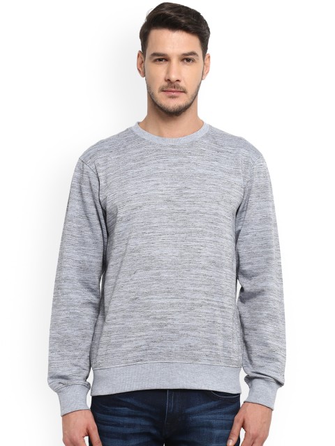 

ColorPlus Men Grey Self Design Sweatshirt