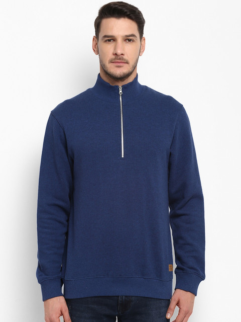 

ColorPlus Men Blue Self Design Sweatshirt