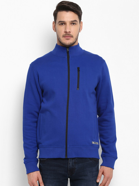 

ColorPlus Men Blue Solid Sweatshirt