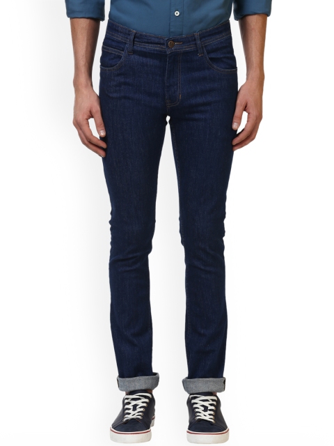 

ColorPlus Men Blue Tapered Fit Mid-Rise Clean Look Stretchable Jeans