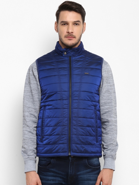 

ColorPlus Men Blue Solid Padded Jacket