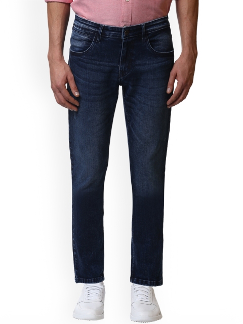 

ColorPlus Men Navy Blue Tapered Fit Mid-Rise Clean Look Stretchable Jeans