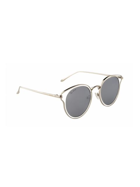 

Ted Smith Unisex Round Sunglasses TS-P0888_C4, Silver