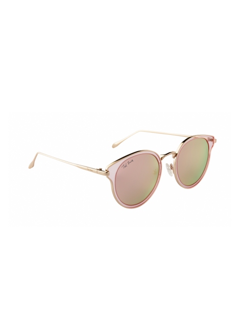 

Ted Smith Unisex Oval Mirrored Sunglasses TS-P0888_C1, Pink