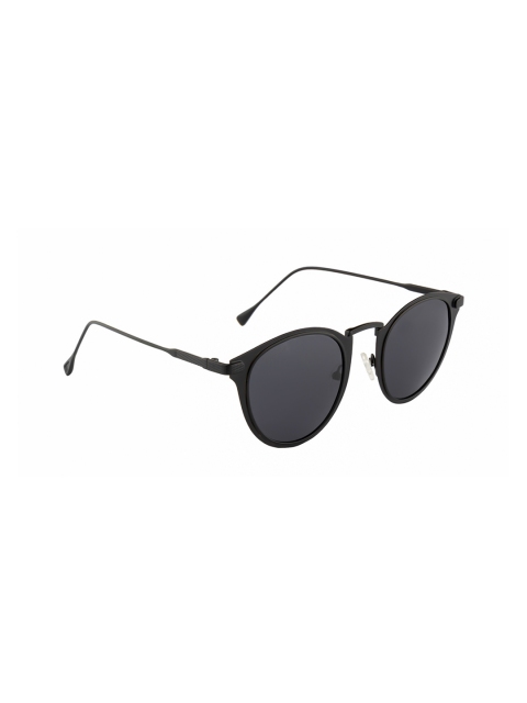 

Ted Smith Unisex Oval Sunglasses TS-MYSTRI_BLK, Grey