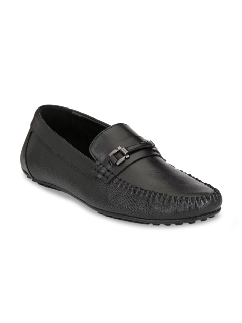 

Alberto Torresi Men Black Leather Loafers