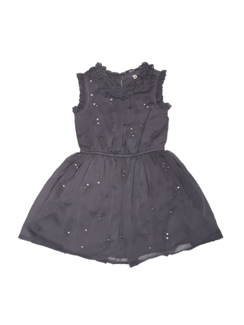 

Allen Solly Junior Girls Grey Embellished Fit and Flare Dress