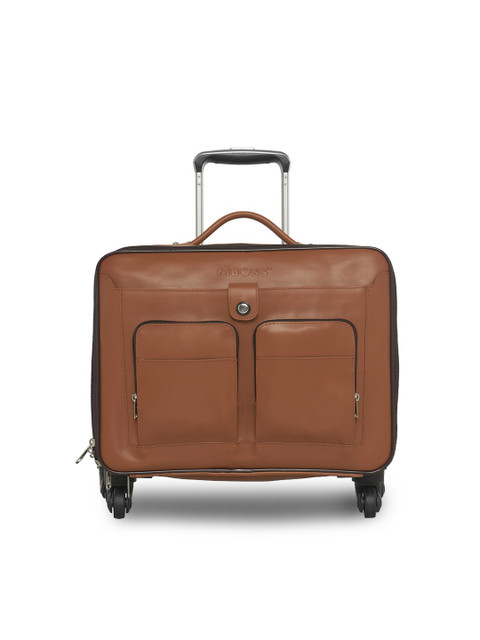 

MBOSS Unisex Tan Small Laptop Trolley Bag