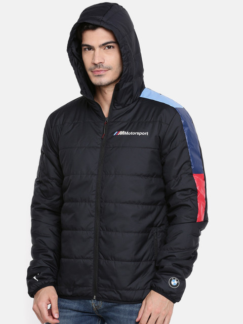 

PUMA Motorsport Men Navy Blue BMW MMS T7 LW Solid Hooded Padded Jacket