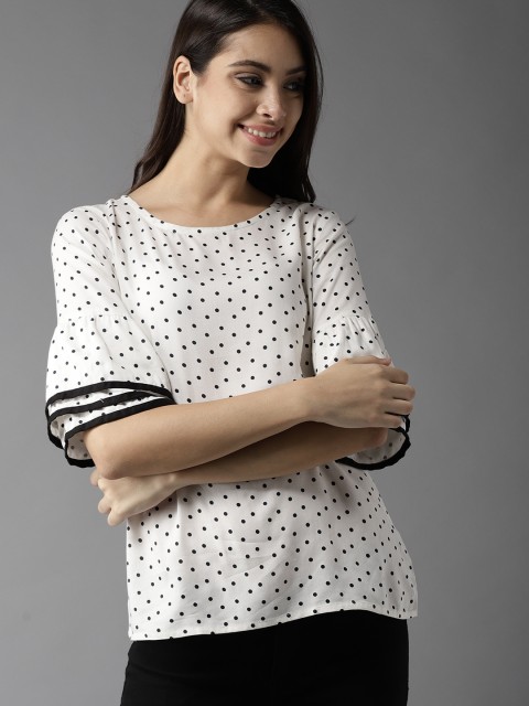 

Moda Rapido Women White Printed Top