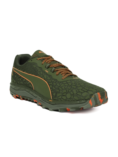 

Puma Men Olive Green Speed IGNITE Trail 2 Running Shoes