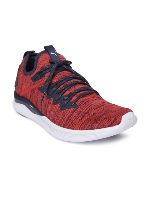 

Puma Men Red & Blue IGNITE Flash evoKNIT Training Shoes