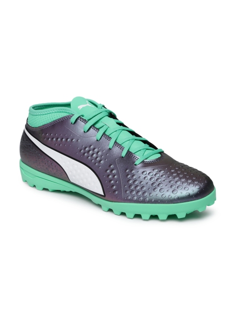 

Puma Men Green & Grey ONE 4 IL Syn TT Football Shoes