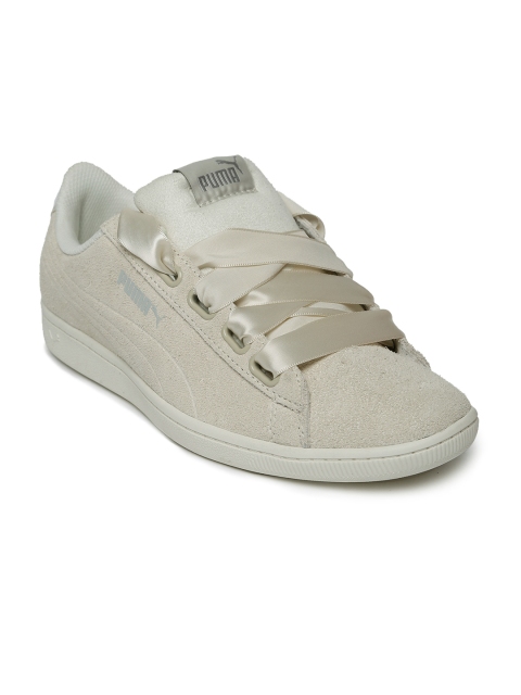 

Puma Women Off-White Vikky Ribbon S Sneakers