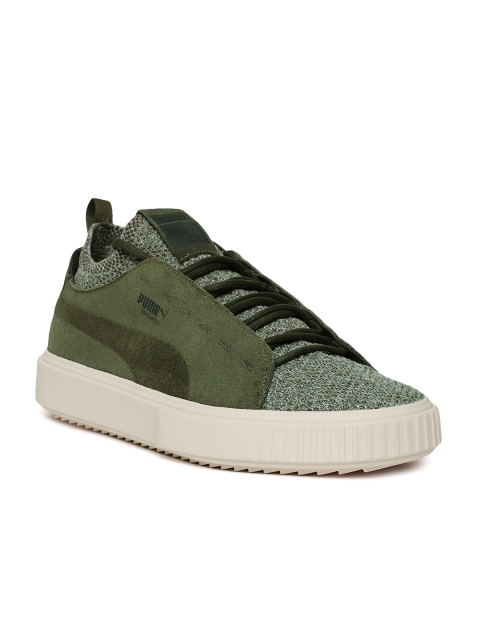 

Puma Men Green Breaker Knit Baroque Sneakers