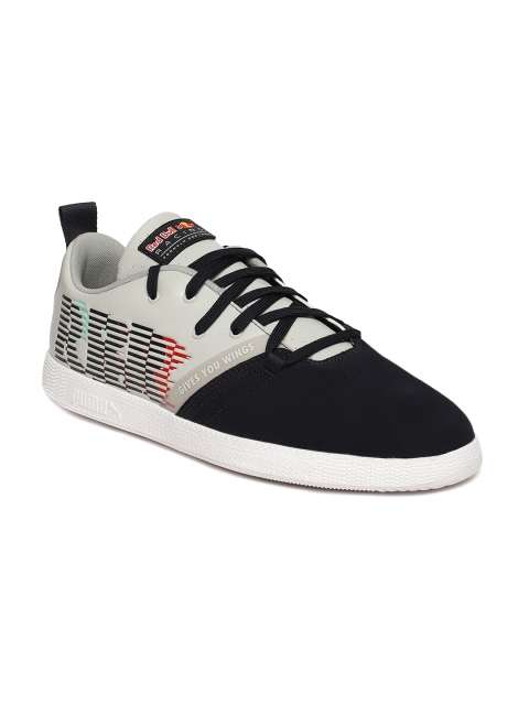 

PUMA Motorsport Men Navy Blue & Grey RBR Cups Lo Suede Sneakers