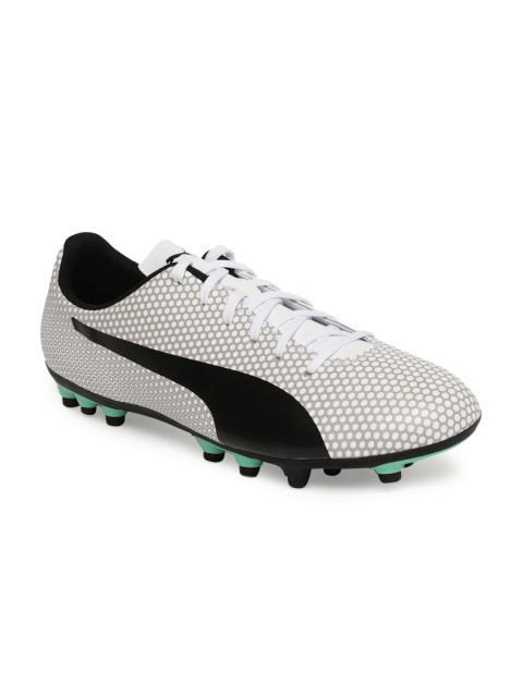 

Puma Men White & Black Colourblocked Spirit AG Football Shoes