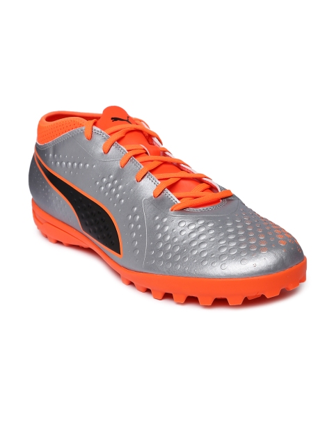 

Puma Men Silver-Toned ONE 4 Syn TT Football Shoes