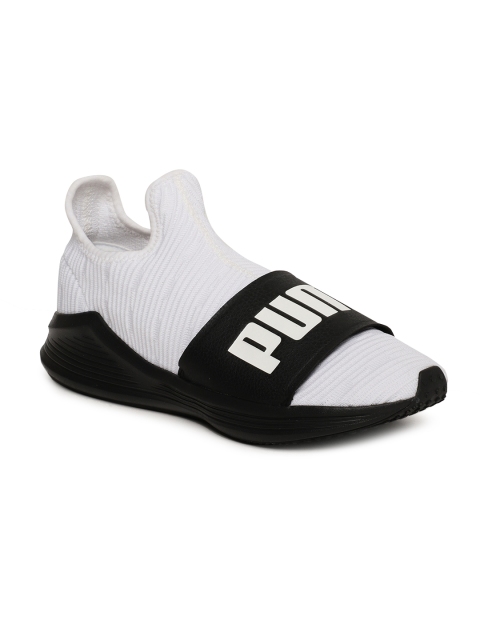 

Puma Women White & Black Colourblocked Fierce Slide Running Shoes