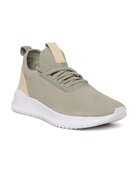 

Puma Men Beige AVID Lux Suede Sneakers