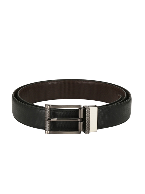 

DENNISON Men Black Textured Belt