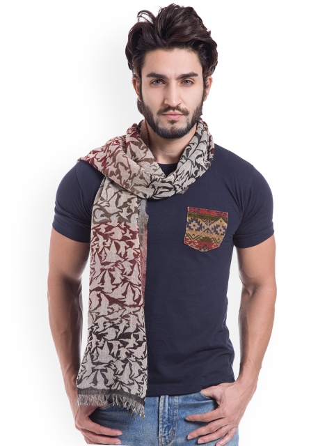 

SHINGORA Mens Beige Printed Muffler