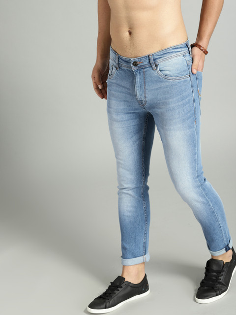 

Roadster Men Blue Skinny Fit Mid-Rise Clean Look Stretchable Jeans