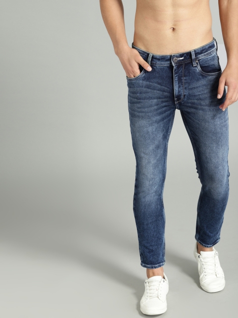 

Roadster Men Navy Blue Skinny Fit Mid-Rise Clean Look Stretchable Jeans