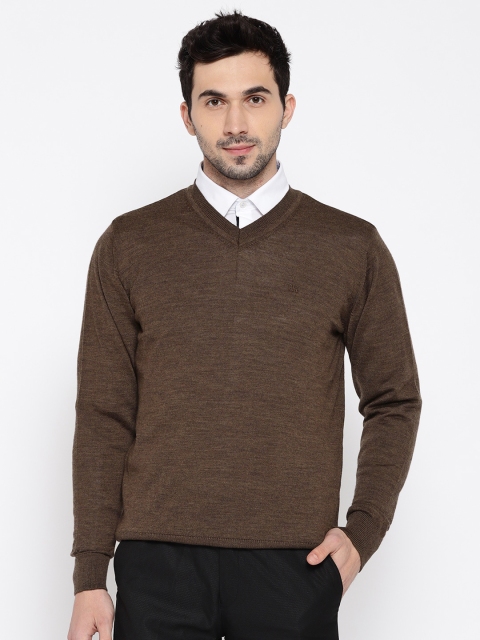 

Raymond Men Brown Solid Pullover