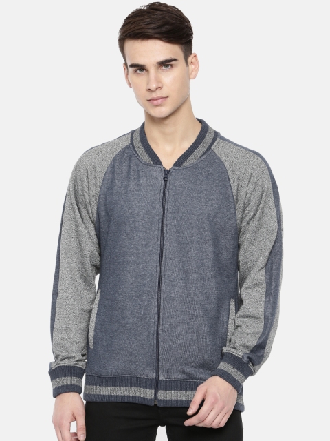 

ColorPlus Men Blue Solid Sweatshirt