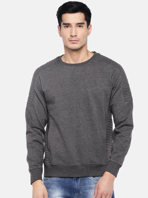 

Parx Men Blue Solid Sweatshirt