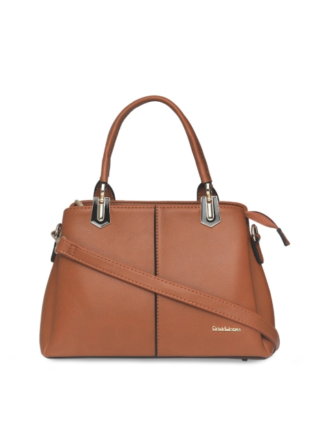 

David Jones Brown Solid Handheld Bag