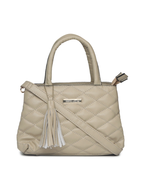 

David Jones Beige Textured Handheld Bag