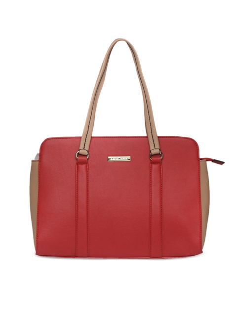 

David Jones Red Colourblocked Shoulder Bag