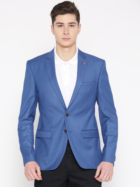 

Park Avenue Men Blue Neo Fit Single-Breasted Casual Blazer