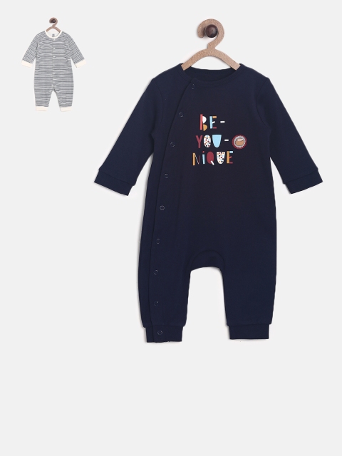 

MINI KLUB Boys Pack of 2 Rompers, Navy blue