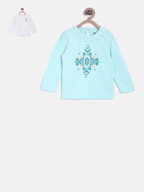 

MINI KLUB Girls Pack of 2 Tops, Blue