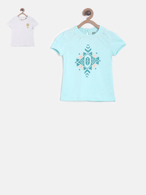 

MINI KLUB Girls Pack of 2 Tops, Blue