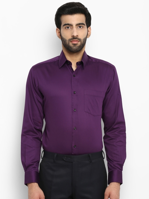 

Park Avenue Men Violet Slim Fit Solid Formal Shirt