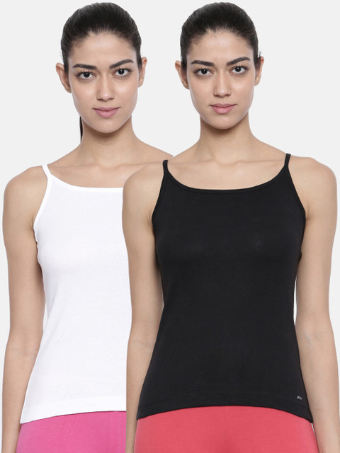 

Bitz Women Pack of 2 Camisoles ECM001com7, White