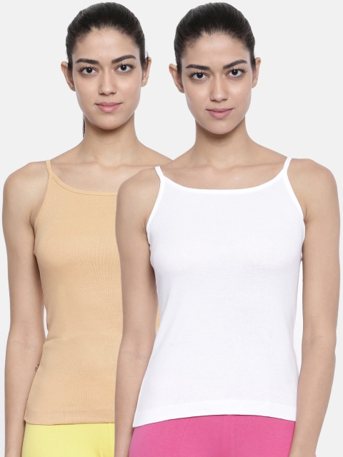 

Bitz Women Pack of 2 Camisoles ECM001com8, Nude