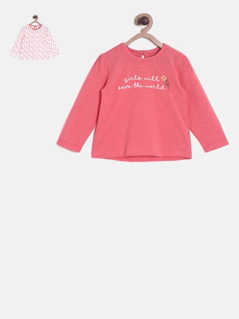 

MINI KLUB Girls Pack of 2 Tops, Pink