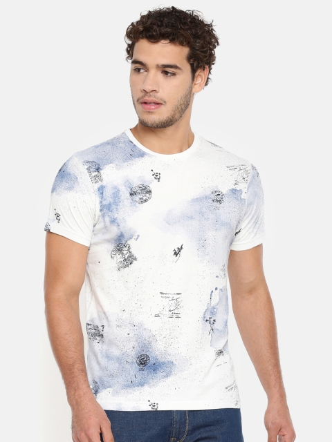 

Pepe Jeans Men White Printed Round Neck T-shirt