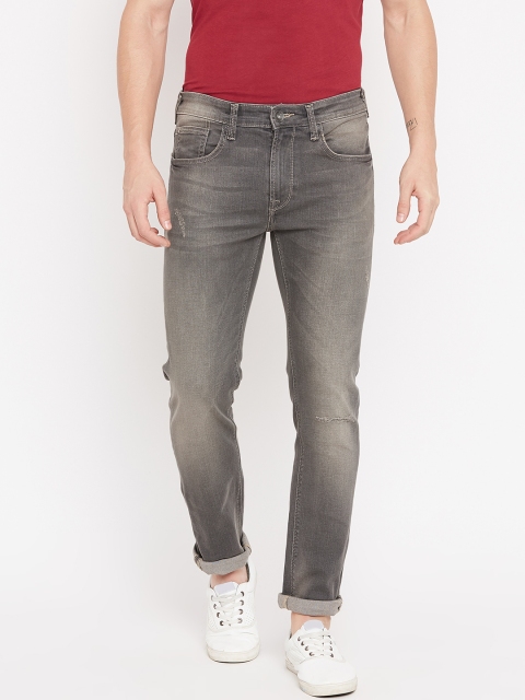 

Pepe Jeans Men Grey Vapour Fit Mid-Rise Low Distress Stretchable Jeans